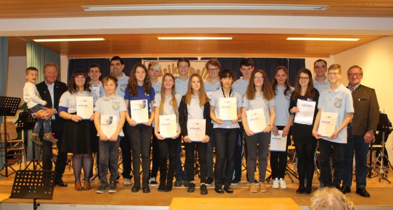 Verleihung der Musikerleistungsabzeichen D1 und D2 2017